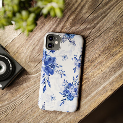 French Blue and White Toille, Slim Phone Cases, Case-Mate IPHONE16 and all sizes