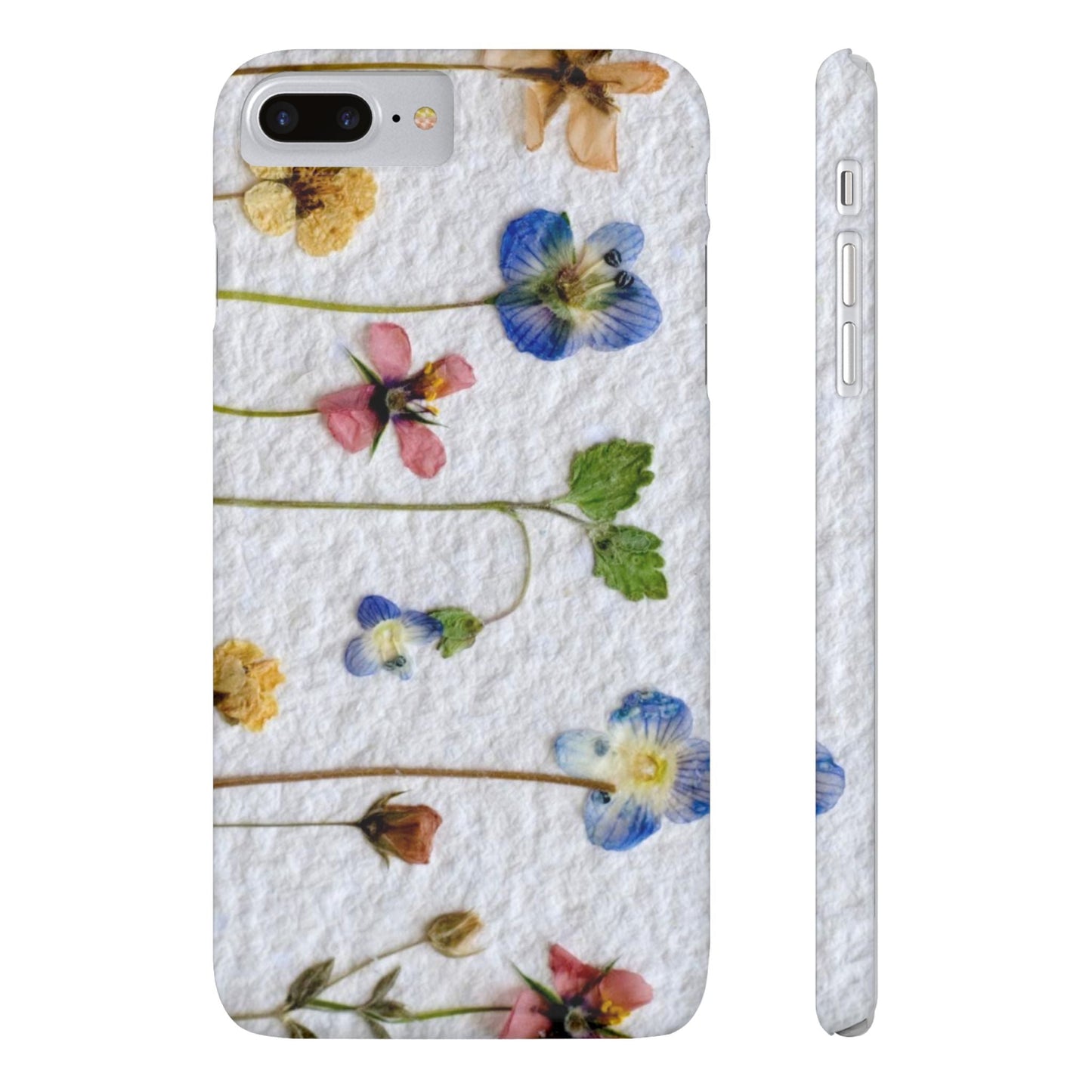 Dried Wild Pink and Purple Flower Image on Paper, Floral Slim Phone Cases, Case-Mate IPHONE16 and all sizes