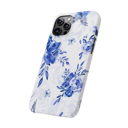 French Blue and White Toille, Slim Phone Cases, Case-Mate IPHONE16 and all sizes
