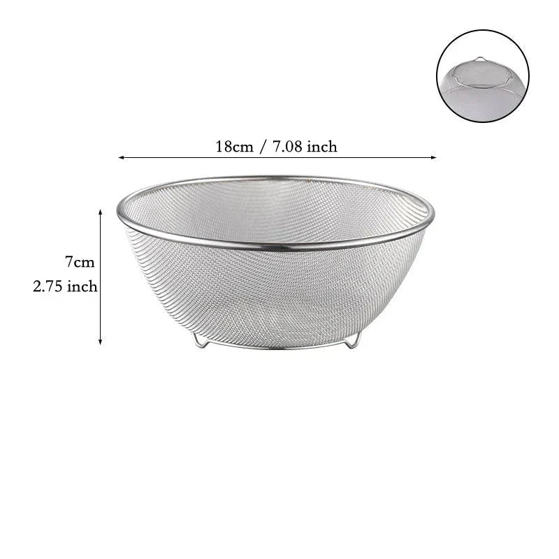 304 Stainless Steel Salad Mixing Bowl – Egg Beater, Dough and Food Prep Bowl for Kitchen Use